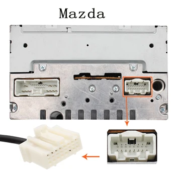 Moonet Car Audio MP3 AUX USB Adaptor de 3,5 mm AUX Interfata CD-Changer pentru Mazda 3 5 6, MPV, CX7 3