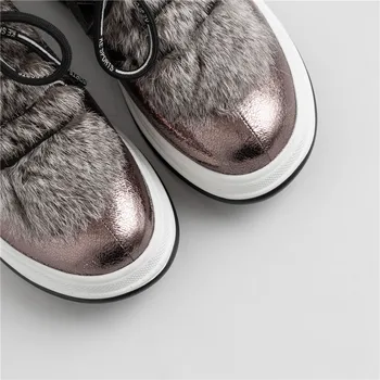 MORAZORA 2020 dimensiuni mari 33-43 de înaltă calitate cizme de iarna de moda rotund toe platforma de 2 culori pentru femei cizme pentru femei ține de cald zăpadă cizme glezna 3