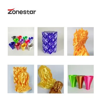 Mătase PLA 1,75 mm Mătase de Înaltă Calitate Imprimantă 3D cu Filament Consumabile Fir de Culoare Multi Filament 1KG/Rola 1KG/Spool ZONESTAR 3