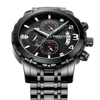 NIBOSI relogio ceas Sport barbati Ceasuri de Lux de top de brand Cuarț ceas de mână pentru bărbați Moda de Cauzalitate Cadran Mare Impermeabil Ceas de mână 3