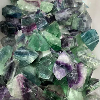 Noi sosiri naturale fluorit curcubeu lustruit pietre semipretioase fatetate reiki de vindecare cristale neregulate scazut de piatră pentru meditație 3