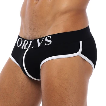 ORLVS 4PC/MULTE Sexy Bărbați Lenjerie de corp pentru Bărbați Scurtă Nou Solid Tanga Barbati Chiloți Respirabil Gay de sex Masculin slip Confortabil Boxeri 3