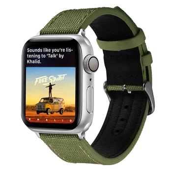 Panza+bandă de piele pentru Apple watch curea 44mm 40mm iWatch trupa 42mm 38mm sport bratara Apple watch seria 5 4 3 40 38 42 44mm 3