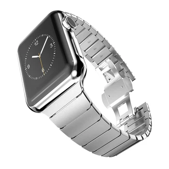 Pentru Apple Watch Band din Otel Inoxidabil Curea de Ceas Apple Watch 6 5 4 3 2 1 SE Fluture de Metal Catarama Bratara pentru iWatch 44MM 40MM 3