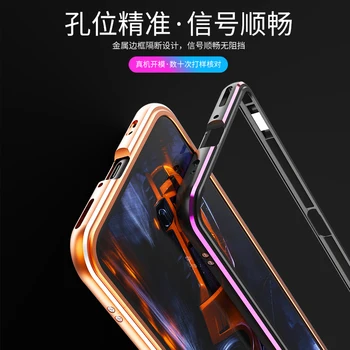 Pentru Huawei Honor X10 Caz de Metal din Aluminiu Bara de protecție Caz Onoare X10 Dual culoare Cadru Metalic Telefon Caz HonorX10 3