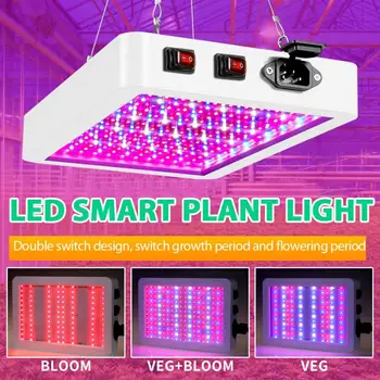 Planta cu LED-uri Cresc de Lumină Hidroponice Spectru Complet de Interior Legume Flori, Plante Lampă de Panou Bandă de Semințe de Plante de Sere Flori 3