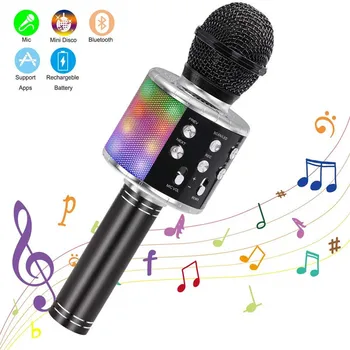 Profesionale Wireless Bluetooth Microfon Difuzor Portabil Mini Microfon Karaoke Music Player Cântând Recorder Microfon 3