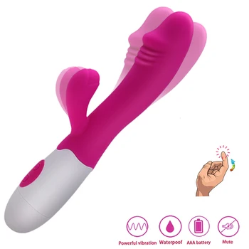 Viteza de 30 Dublă Vibrație G spot stimulator clitoris penis artificial vibratoare Jucarii Sexuale pentru Femei masturbator vibrador feminino sexe 3