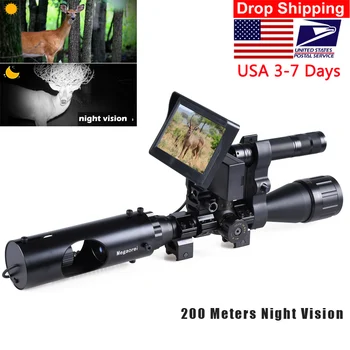 Vânătoare Riflescope Night Vision Optica Vedere IR Infraroșu LED-uri domeniul de Aplicare aparat de Fotografiat Clar Viziune de Noapte domeniu de Aplicare Dispozitiv 3