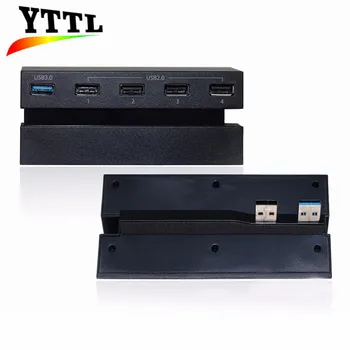 YTTL 5 Porturi USB Hub pentru PS4 USB3.0 2.0 de Mare Viteza de Expansiune Convertoare Adaptor Pentru Consola PS4 3