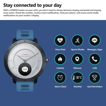 Zeblaze Hibrid Smartwatch Heart Rate Monitor De Presiune Sanguina Ceas Inteligent De Urmărire Exercițiu De Urmărire De Somn Notificări Inteligente 3