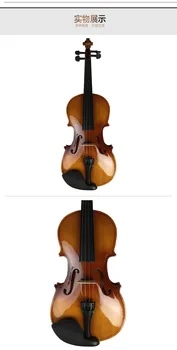 ZONAEL Noi 4/4 3/4 1/2 1/4 1/8 Incepator Vioara Antic Arțar Vioara Full Violino 3/4 Manual Instrument Muzical & Caz Arc 3