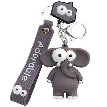 1 BUC Populare Desene animate Elefant și Vite Breloc Cheie Auto Inel Pandantiv Cheie Titular la Modă de Animale Drăguț Pandantiv Catarama Incuietoare Cadouri 4