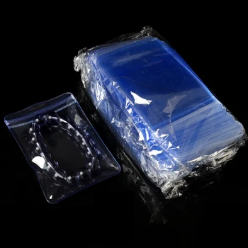 100buc Bijuterii din Plastic Pungă de Plastic Gros din PVC Anti-oxidare Inele, Margele Perla de Ambalare Sac sac de Depozitare 4