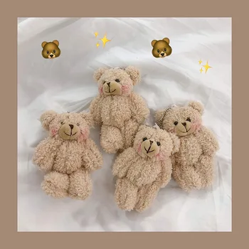 10buc/Lot Populare Teddy Bear Breloc 11CM Kawaii Papusa Comune de dimensiuni Mici Ursuleți de Pluș Umplute Jucărie de Pluș 4