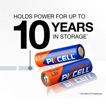 120PCS PKCELL Baterii Alcaline 60PCS 1,5 V AAA LR03 AM4 E92 140MIN ＋60PCS 1.5 V AA LR6 AM3 E91 360MIN Pentru Putere de la Distanță Rontrol 4