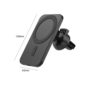 15W Masina Telefon Suport Magnetic Wireless Încărcător de Mașină de Montare pentru iPhone 12 Pro Max Magsafe Rapid de Încărcare Încărcător Wireless 4