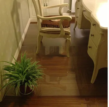 2018 nou transparent lemn protecție podea mat PVC podea din material plastic covor scaun de calculator, covorașe de protecție din plastic rotund covor covor 4