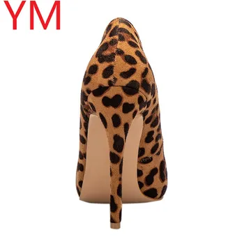 2020 Sexy Femei Pompe de Primăvară/Toamnă tocuri Ascuțite Toe leopard de sex Feminin Nunta Pantofi Sexy, pantofi cu Toc pentru Femei Pompe 4