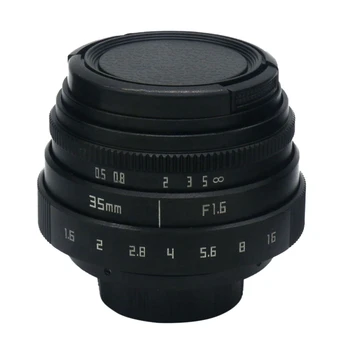 35mm F1.6 C Montură Lentilă aparat de Fotografiat cu Inel Adaptor pentru Sony a7S / a7R / a7 / α6000/ α5100 / α5000 / α3000/ NEX-C3/ NEX-5 4