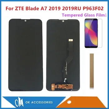 6.09 Inch Pentru ZTE Blade A7 2019 2019RU P963F02 LCD Display Cu Touch Screen Digitizer Senzor cu Sticla Cu Folie Și Bandă 4