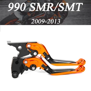 Accesorii motociclete CNC Pliere Extensibila de Frână de Ambreiaj Pârghii Pentru KTM 990 SMR/SMT 2009-2013 cu logo-ul 4