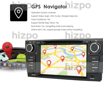 Android 10 1G 16G Car DVD Player Pentru BMW Seria 3 E90/E91/E92/E93 GPS-ul stereo de navigare ecran multimedia capul unitate dvd 4