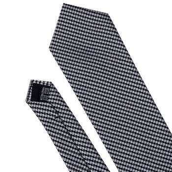 Clasic 8.5 cm Latime Alb Negru Bărbați Cravate Cravate de Lux Homme de sex Masculin Cravate de Mătase Pentru Bărbați Costum de Afaceri de Nunta Cravata FA-5007 4