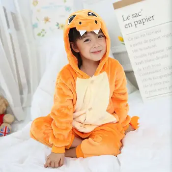 Copiii Charmander Pijama Copil Băiat Fată Anime În General Leopard Pijama Salopeta Onepiece De Animale Pentru Copii Pijamale Cosplay 4