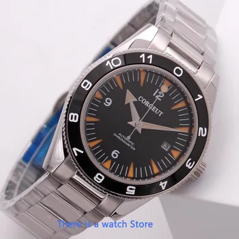 Corgeut 41mm Miyota Automatic Mecanic Mens Watch de Brand de Lux-Sport rezistent la apa 007 Ceas de Sticlă de Safir Ceas de mână pentru Bărbați 4