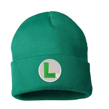 De înaltă Calitate, Super Mario Tematice Logo-ul Witer Pălărie Brodată cu Profil Redus Moale Coroana Unisex Beanie pentru Barbati Femei Hip-hop Chelioși 4