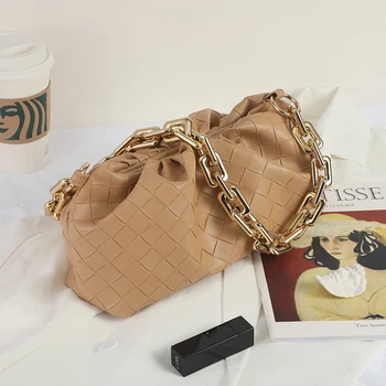 Design de moda țesute nor crossbody genti lanț de umăr geanta noua doamnelor umăr genți și portofele Ghearele saci de Messenger 4