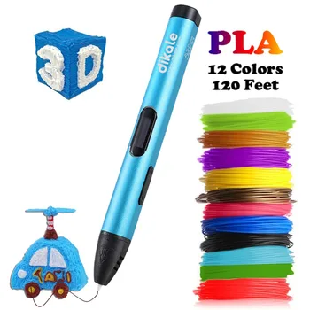 Dikale de Imprimare 3D Pen 5V 3D DIY Pix Creion de Încărcare USB 3D Desen Pixuri Gratuit PLA cu Incandescență Pentru Copii Educație Modelare Jucarii Cadou 4