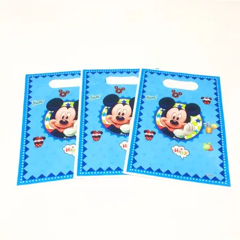 Disney Mickey Minnie Mouse Petrecere Tematica Sac De Cadouri Decor Petrecere De Plastic Bomboane Pungă De Pungă De Cadouri Pentru Copii Festivalul Consumabile Partid 4