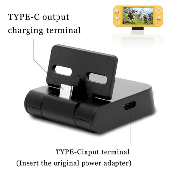 Dock de încărcare pentru Nintendo Comutator Lite Mini Portabil Încărcător Stație pentru Nintendo Comutator cu HUB USB 4