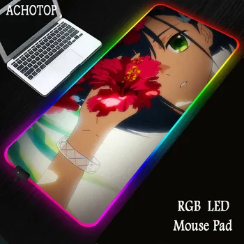 Draga mea, în FranXX Anime Calculator Gaming Mousepad RGB Mari Mouse Pad Gamer Mare Mause Pad PC de Birou Play Mat cu LED-uri cu iluminare din spate 4