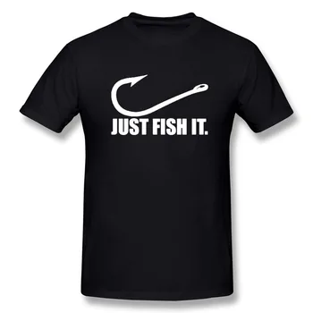 Dragoste Amuzant De Pescuit Tricou Barbati Doar Pește Amuzant T-Shirt Mâneci Scurte Hip Hop Supradimensionate O-Neck Bumbac Tricouri 4