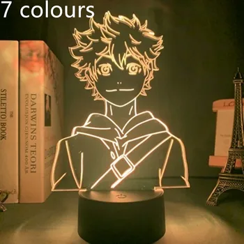Haikyuu Oikawa Tooru 3D Veioza Iluzie Vizuală LED Schimbarea figurina PVC Anime Model de Lumină Pentru Cadou de Crăciun de Jucărie 4