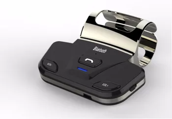 Handsfree Car Auto Volan Car Kit-ul Bluetooth Wireless Bluetooth Speaker cu Incarcator de Masina pentru Telefon Mobil 4