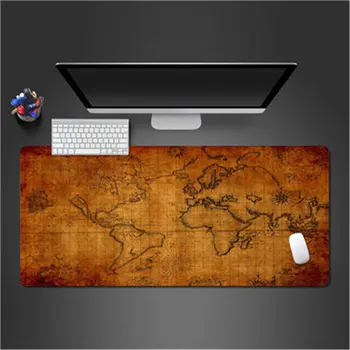Harta lumii 800x300x2 Mouse Pad Gamer Mat de Înaltă Calitate Joc de Calculator de Birou Padmouse Tastatura Mari Covoare de Joc Mousepad de Gaming 4
