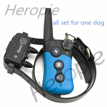 HEROPIE 300M de Antrenor de Câine rezistent la apa baterie Reîncărcabilă de la Distanță Formare de Câine de Companie Guler Șoc Electric de Control 100LV Blacklight Pentru Câini 4