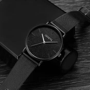 High-end simplu moda pentru bărbați ceas 2020 ultra-subțire simplu bărbați ' s ceas din oțel inoxidabil plasă de cuarț Relogio S 4