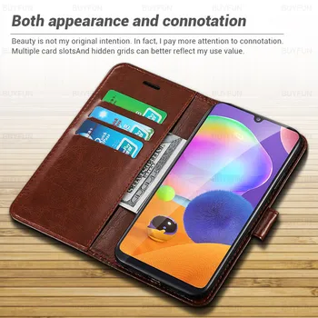 Husa Flip Pentru Samsung Galaxy A31 Caz De Lux Portofel Din Piele Acoperire Pentru Un Samsug 31 Telefon Sac Cazul Galaxy A31 Coperta De Carte 4