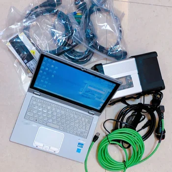 Laptop folosit CF-AX2 Tableta Mini 480GB Mini SSD V12/2020 Software-ul Cititor de Cod și Scanner MB Star C5 SD C5 Diagnoza Auto Instrumente 4