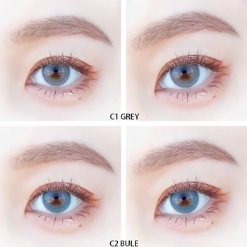 Lentile de Contact colorate Anual Utilizați Lentile de Contact Cosmetice Culoarea Ochilor Contact Len pentru Ochii 14.5 mm elevi Frumoase multicolore obiectiv 4