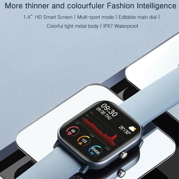 LIGE Nou Full Touch Ecran Ceas Inteligent Rata de Inima de Monitorizare a Presiunii arteriale Informații Amintește IP67 rezistent la apa Smartwatch+Cutie 4