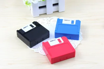 LIUSVENTINA DIY Rășină Drăguț Floppy Disk Lentile de Contact de Caz Cu Oglindă Cutie Container pentru Lentile de Culoare Cadou de Ziua de nastere pentru Fete Baieti 4