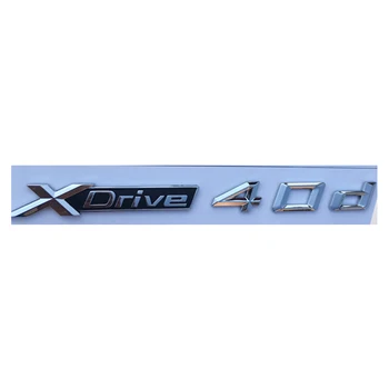 Masina autocolant 3D portbagaj ABS emblema, insigna de combustibil standard de emisie pentru bmw xdrive 18d 20d 25d 28d 30d 35d 40d 50d X1 X2 X3 X4 X5 X6 4