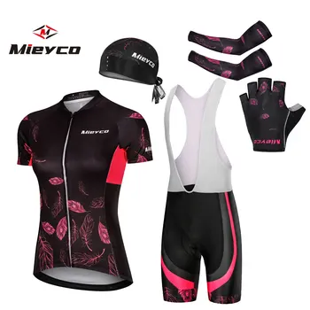Mieyco Femei Rapid-Uscat Ciclism Jersey Set de Vară Anti-UV Mountain Bike Ciclism Îmbrăcăminte Costum Respirabil Biciclete Haine de Ciclism 4