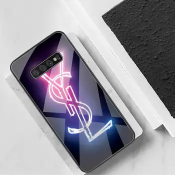 Moda Franceză De Brand Caz Telefon Din Sticla Temperata Pentru Samsung S20 Plus S7 S8 S9 S10 Plus Nota 8 9 10 Plus 4